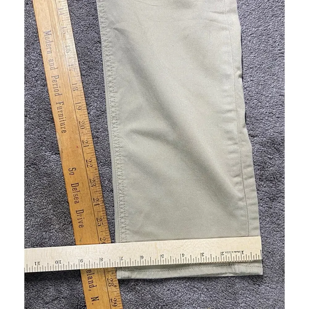 Levi's 511 Red Tab Black Patch Size 32 X 28 (34X30) Khaki Stretch Slim Fit Jeans